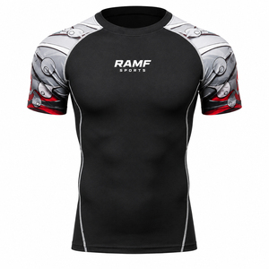 Eco-Friendly No Gi Mma <b>Men</b> <b>Compression</b> <b>Shirt</b> Rash Guard Swim Custom Mma <b>Men</b> Rashguards Bjj-Rash-Guard - Product Image 5
