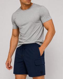 Pantalones Cortos Cargo para Hombre, Color Azul Marino, Ecológicos, Cintura Media, con Cordón, Impermeables, de Secado Rápido, Transpirables, Casuales, 100% Poliéster, Gran Venta - Product Image 4