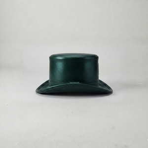 Chapeau Haut de Forme Personnalisé OEM en Cuir Pleine Fleur Véritable avec Imprimé Animal Soyeux, Style Vintage Steampunk, pour Hommes et Femmes, Idéal pour Sports de Plein Air et Voyage, Vente en Gros - Product Image 3