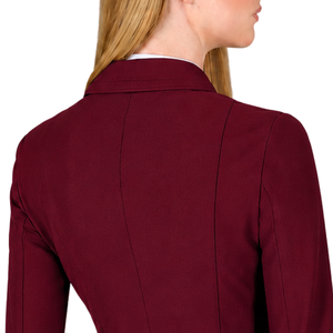 <b>Burgundy</b> Equestrian <b>Jacket</b> for <b>Women</b> Slim Fit Riding Blazer Elegant Horse Riding Competition Coat Custom OEM Wholesale Apparel - Product Image 3
