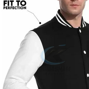 KHIMASHAM INDUSTRY Premium Quality Custom Men's Eco-Friendly Breathable Oversized Winter Stand Collar <b>Covered</b> <b>Button</b> Jacket - Product Image 5