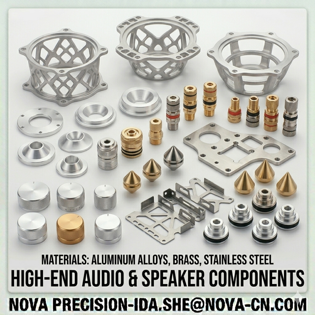 Premium CNC Machined Aluminum Speaker Frames and High-End Audio Components