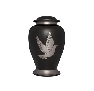 Indian Handmade Keepsake Engraved Beautiful Funeral Cremation Keepsake Urn Wholesale Funeral Supplies Metal Urns Unique Shades - Product Image 3
