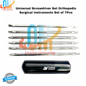 Juego de Destornilladores Ortopédicos Universales de 7 Piezas OldMed Instruments con Mango de Acoplamiento Rápido, Acero Inoxidable Alemán de Primera Calidad para Cirugía - Product Image 5