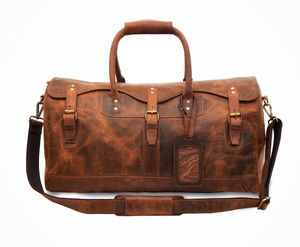 Sac de voyage et de week-end en cuir véritable pour la nuit, vente en gros, bagages et sacs de voyage - Product Image 3