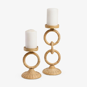 Portavelas personalizados para decoración de bodas, portavelas de ratán, faroles y frascos para velas, fabricante OEM en Vietnam. - Product Image 2