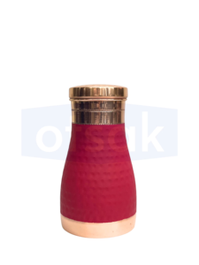 กระติกน้ำทองแดงสีแดง OTSAK พรีเมียม รักษ์โลก ดีไซน์ทันสมัย ฝาปิดแบบตอกลาย พกพาสะดวก ใช้ได้ทั้งที่บ้าน ที่ทำงาน ตั้งแคมป์ และเดินทาง - Product Image 5
