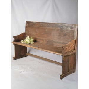 Banco de madera de teca hecho a mano - Product Image 1