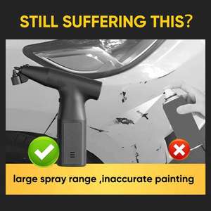 Portable Electric Gravity Feed ABS <b>Spray</b> Gun Battery Powered Handheld Paint Sprayer DIY Home Repair Decoration Artwork USB 0.3mm - Product Image 5