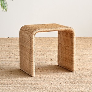 Tabouret de bar en rotin artisanal de haute qualité, artisanat vietnamien, repose-pieds en canne durable. - Product Image 4