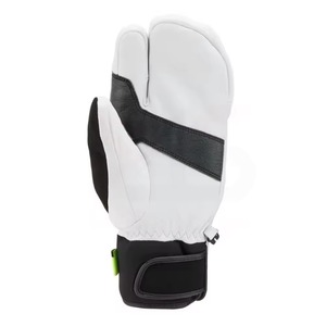 Gants de cyclisme d'hiver de haute qualité, chauds, coupe-vent, imperméables, en cuir, à doigts entiers, avec fermeture auto-agrippante, pour le ski - Product Image 1