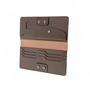 Portefeuille long en cuir de luxe fait main, vente en gros, pour hommes et femmes - Product Image 6