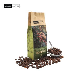 กาแฟเวียดนามมิลาโนคุณภาพสูง 250 กรัม เมล็ดโรบัสต้าแท้ คั่วอ่อน กลิ่นหอมเข้ม รสชาติกลมกล่อม รสชาติเข้มข้น ฟูลซิตี้ + สเปเชียลตี้ - Product Image 1