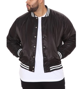 Custom Made Waterproof Knitted Satin Varsity Baseball Jacket for <b>Men</b> Winter - Product Image 2