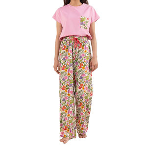 Conjunto de Pijamas de Lujo para Mujer, Manga Larga, 2 Piezas, Cuello Alto, Color Personalizado, 100% Algodón Velour, Transpirable y Térmico, Venta al Por Mayor - Product Image 5