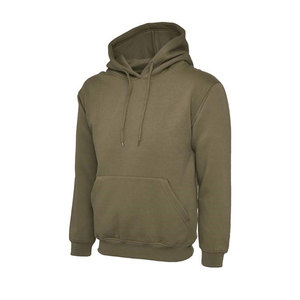 Wholesale Trendzo Clothing Luxury Custom <b>Men's</b> Front Logo <b>Pullover</b> Hoodie 100% Cotton 350g Fleece No Drawstring Comfortable - Product Image 3