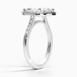 Luxury Halo Moissanite Engagement Ring in 925 Sterling Silver for Women Wedding Bridal Jewelry Gift - Product Image 2