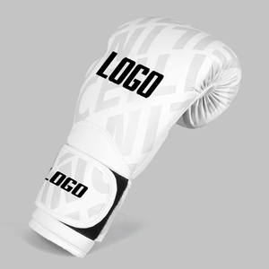 ถุงมือชกมวยประสิทธิภาพสูง ถุงมือฝึกซ้อม โลโก้สั่งทำได้ ระบายอากาศได้ดี ทนทาน หนังน้ำหนักเบา กันลม ติดแถบเวลโคร - Product Image 4