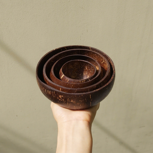 Tazón de Cáscara de Coco Pulido Hecho a Mano, Tazón para Servir Sostenible y Biodegradable para Ensaladas, Smoothies, Cereales, Frutas, Postres, Venta al por Mayor - Product Image 2