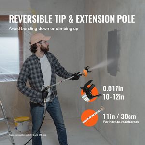 ปืนพ่นสีแรงดันสูง7/8HP 650W สำหรับผู้รับเหมามืออาชีพช่างซ่อมบำรุงประสิทธิภาพสูง2900PSI แรงดันสูง - Product Image 5