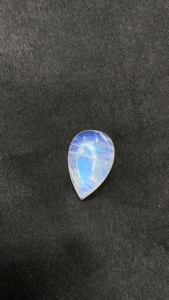 Pierres précieuses en pierre de lune arc-en-ciel naturelle certifiée, forme poire, cabochons, pierres brutes pour la création de bijoux, 8,20 carats pour bijoux - Product Image 4