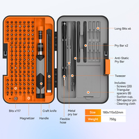 UFTOOLS Ensemble de tournevis de précision 166 en 1, kit d'outils de réparation magnétique professionnel avec embouts pour l'électronique, ordinateur portable, PC, téléphone, montre