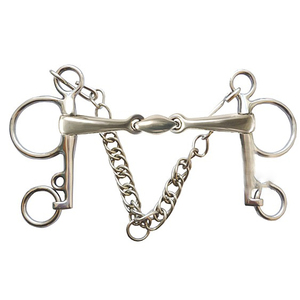 Equipo Ecuestre de Acero Inoxidable de Alta Calidad a Precio Razonable, Bocados Pelham con Cadena de Eslabones Múltiples - Product Image 1