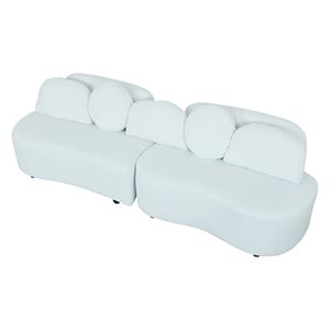 โซฟาผ้ากำมะหยี่สีเบจปี 2021 ด้านซ้ายสำหรับห้องนั่งเล่นของคุณ - Product Image 3