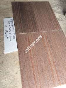 Losas de Granito Rosa Fresa para Decoración, Superficie para Mostrador de Recepción, Pared Decorativa, Revestimiento de Escaleras, Azulejos - Product Image 2