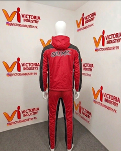 Ensemble de survêtement décontracté pour femmes, coupe courte, en nylon doublé, avec veste coupe-vent et pantalon - Product Image 6