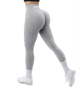 กางเกงเลกกิ้งกีฬาเอวสูง ระบายอากาศได้ดี ทรงสครันช์ ยกกระชับสะโพก ไร้ตะเข็บ เหมาะสำหรับฟิตเนส โยคะ รุ่น Maanify 2026 - Product Image 1