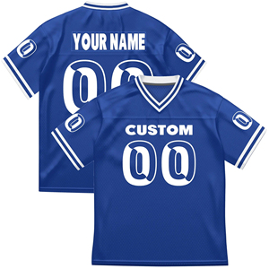 เสื้อฟุตบอลอเมริกันพิมพ์ลายตามสั่ง แขนยาว แห้งเร็ว ระบายอากาศได้ดี ผลิตจากโพลีเอสเตอร์ 100% สำหรับผู้ใหญ่ทุกเพศ สไตล์สตรีทแฟชั่น - Product Image 4