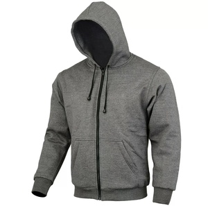 Sudadera con capucha de forro polar 100% algodón reforzado para motociclistas, ropa de seguridad para motociclistas, para uso casual en moto. - Product Image 2