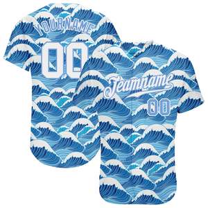 Exclusiva Camiseta de Béisbol con el Mejor Diseño, Cierre de Botones, Transpirable, Ropa Deportiva Personalizada con Logotipo, Nombre y Número del Equipo - Product Image 1