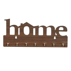 Wooden Wall Mounted Key Holder for Home Decor Stylish Key Holder for Wall with <b>Hooks</b> - Product Image 5
