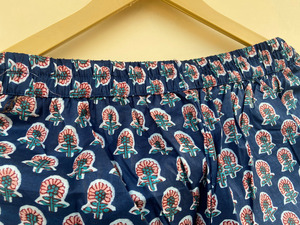 Ensemble de pyjama en coton à imprimé floral bleu, taille plus, tenue de nuit pour demoiselle d'honneur, pyjama pour femmes, vêtements de nuit à manches courtes, robe pour femmes - Product Image 2