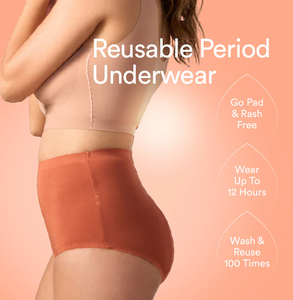 Ropa Interior Absorbente a Prueba de Fugas con Logotipo Personalizado OEM al por Mayor, Mezcla de Poliéster/Spandex, Bragas Menstruales a Prueba de Fugas para Mujeres y Niñas - Product Image 4