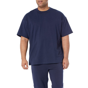 Camiseta Oversize para Hombre con Logotipo Frontal Estampado, Precio al por Mayor, Alta Calidad, Suave, Tallas Grandes, Estilo Moderno - Product Image 4