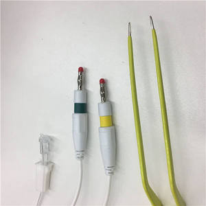 Forceps bipolaires professionnels, instrument chirurgical, couleur bleue, certifié CE, fonctionnement manuel, pour usage médical - Product Image 4