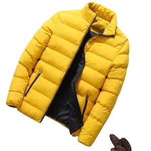 Custom Mens Nylon Puffer Jacket Winter Lightweight Warm <b>Padded</b> <b>Coat</b> Windproof Streetwear Outerwear OEM Supplier - Product Image 4