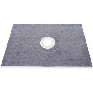 Kit per Doccia Impermeabile 38''x60'' con Flangia Centrale in ABS da 4'' e Griglia in Acciaio Inox da 4'' con 2 Membrane Impermeabili Sovrapponibili - Product Image 3