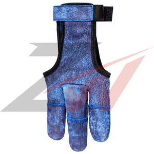 Gants en cuir sans doigts avec sangle de poignet réglable pour une utilisation en extérieur, unisexes, toutes saisons, pour le tir à l'arc, la chasse, en cuir de cerf - Product Image 5