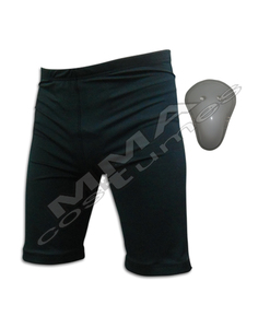 Shorts de compression MMA unisexes personnalisables pour adultes avec poche pour protège-gland, extensibles, séchage rapide, respirants, modèle ajusté MC - Product Image 1