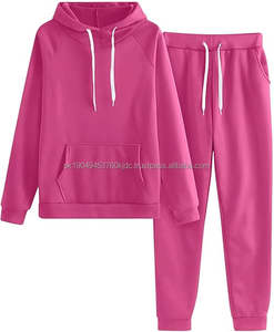 Ensembles pour femmes 100% coton du Pakistan, personnalisables OEM/ODM, tenues 2 pièces, décoration en dentelle, pantalon de survêtement, survêtement, jogging - Product Image 1