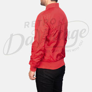 Blouson Bomber Homme Bleu Marine Personnalisé Coupe Slim Coupe-Vent Léger Softshell Zippé Décontracté Extérieur Style Aviateur - Product Image 2