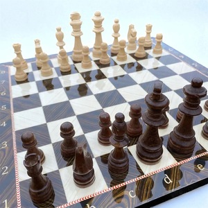 ILAHI's Eco-Friendly Rustic Polished Rectangle <b>Chess</b> <b>Board</b> Game 100% Handmade Pure Wood Animal/Love Style Customized Size <b>Chess</b> - Product Image 2