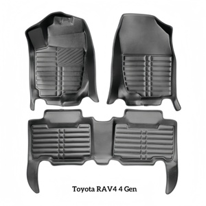 Alfombrillas para Coche con Volante a la Izquierda para Toyota RAV4, 3D 5D, de Cuero, Impermeables, Antideslizantes, Personalizadas al por Mayor para América del Norte, Canadá y la UE - Product Image 3