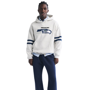 Sweat à capuche unisexe blanc personnalisé en molleton 100 % coton, coupe oversize, écoresponsable, avec poche, OEM, marque privée, vente en gros - Product Image 4