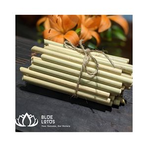 Pajitas de Bambú con Bordes Pulidos, MUY VENDIDAS |   Pajita Reutilizable para Beber Smoothies, Suave y Natural - Product Image 1
