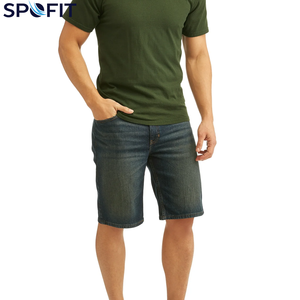 กางเกงยีนส์ขาสั้นถักสีดำ OEM สำหรับผู้ชาย ฤดูร้อน สไตล์ลำลอง ขากว้างปานกลาง สีซีดแบบซันเฟด ผู้ผลิตตามสั่งจากปากีสถาน ขายส่ง มีกระเป๋าสี่ช่อง - Product Image 4